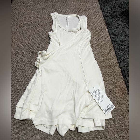 Lululemon | Modal Wrap Romper 4” Size 6 Lemon Sorbet - Picture 3 of 11